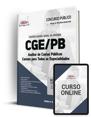 Baixe Apostila pdf Apostila CGE PB 2023 Auditor de Contas Públicas