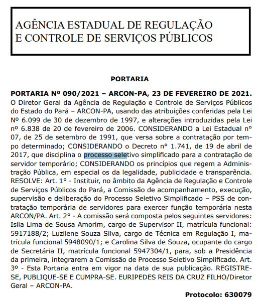 Concurso Arcon PA: comissão formada para processo seletivo