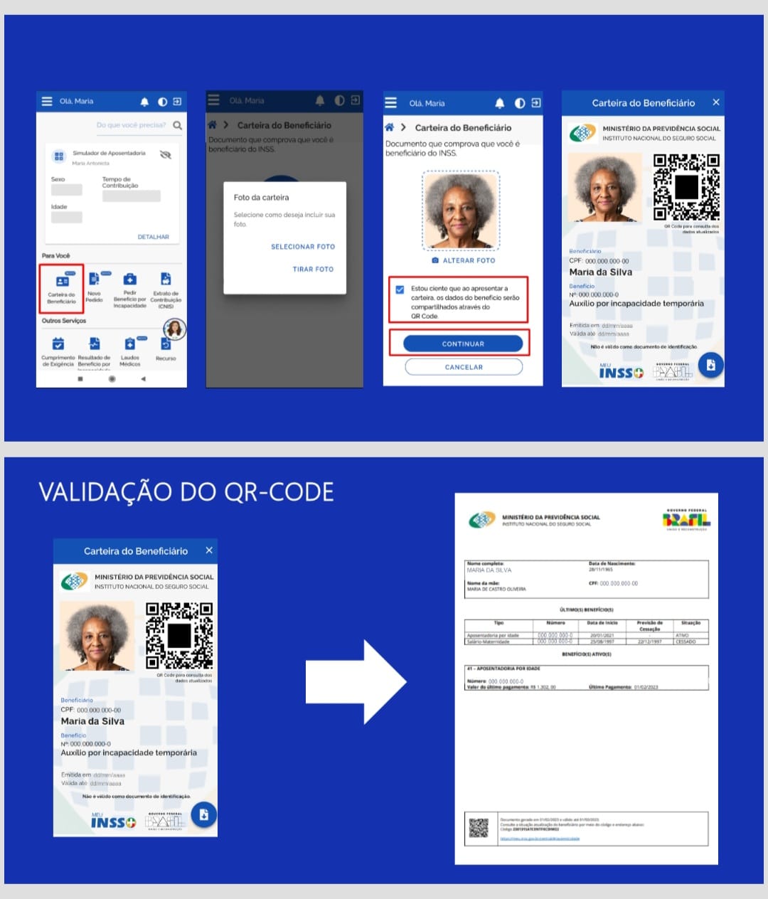 Passo a Passo validação Cartão Meu INSS+