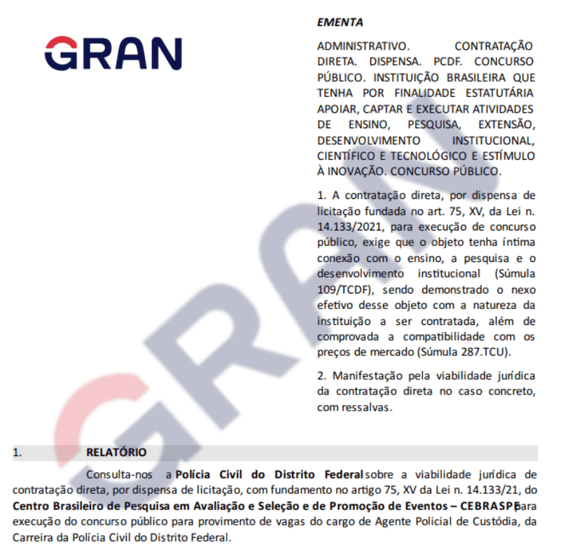 concurso pcdf agente de custodia - banca