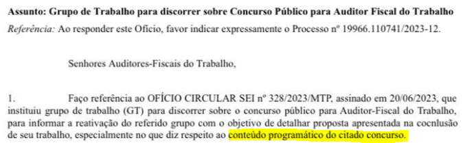 Grupo de trabalho do concurso AFT é reativado; Entenda!