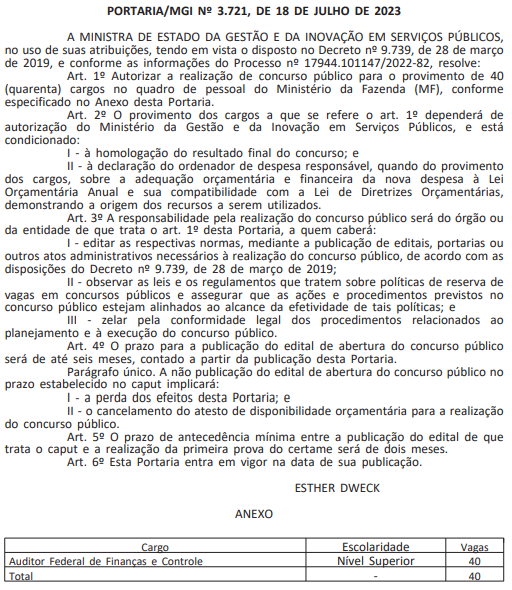 Concurso STN é autorizado com 40 vagas