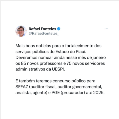 Concurso SEFAZ PI: Governador confirma edital até 2025