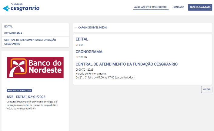 Concurso BNB: Cesgranrio cria página para o novo edital!