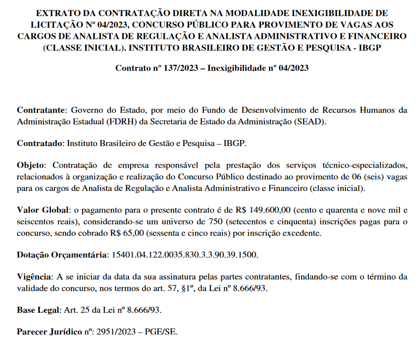 Concurso AGRESE: IBGP é banca de edital!