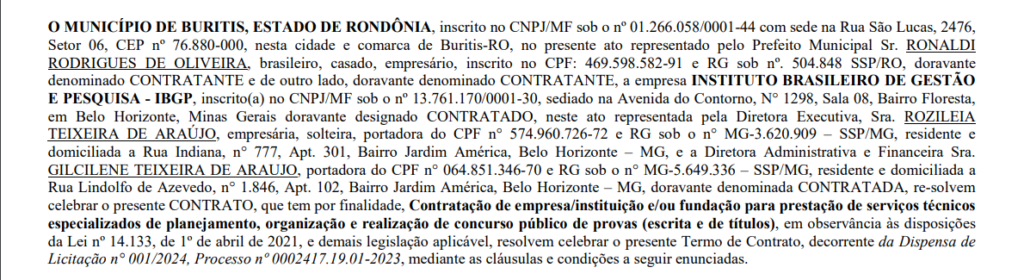 Concurso Prefeitura de Buritis: banca contratada!!