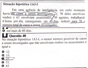 Recursos de Raciocínio Lógico Matemático do concurso de Agente PC PE