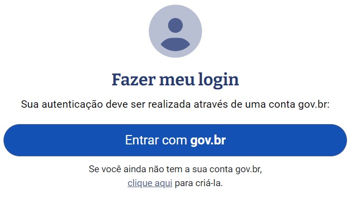 Concurso Nacional Unificado: Faça o login no gov.br