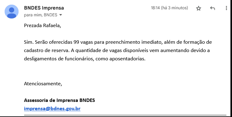 Concurso BNDES: edital vai ofertar 99 vagas