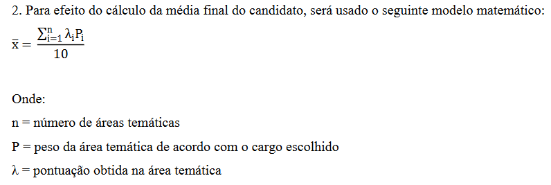 Pontuação da prova objetiva do concurso guarda de soledade pb