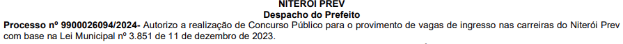 Concurso Niterói Prev é autorizado; Confira!