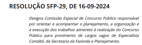 Concurso Sefaz SP para área contábil tem comissão definida!