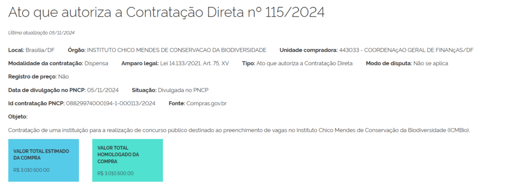 ICMBio contrata Cebraspe como banca para novo concurso!