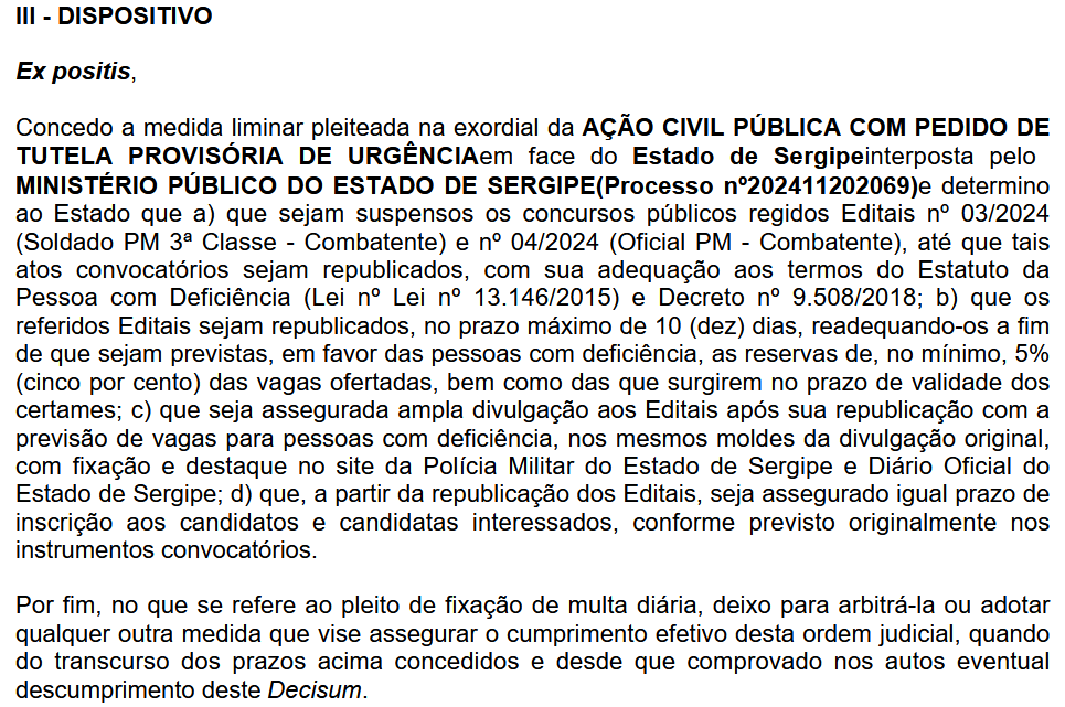 concurso pm se suspenso pela justiça