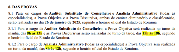 Confira os locais de prova do concurso TCE RR!