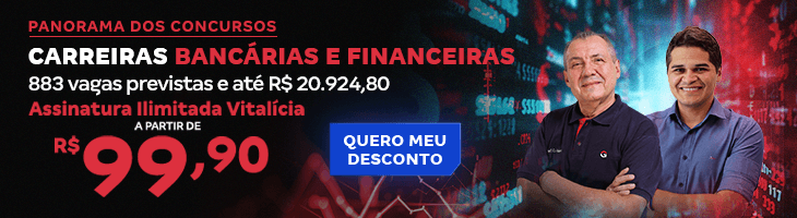 Panorama dos concursos: carreiras bancárias R$ 99,90 - Bloco