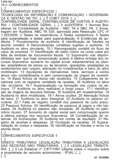 Conteúdo programático do concurso Sefaz RJ é retificado!