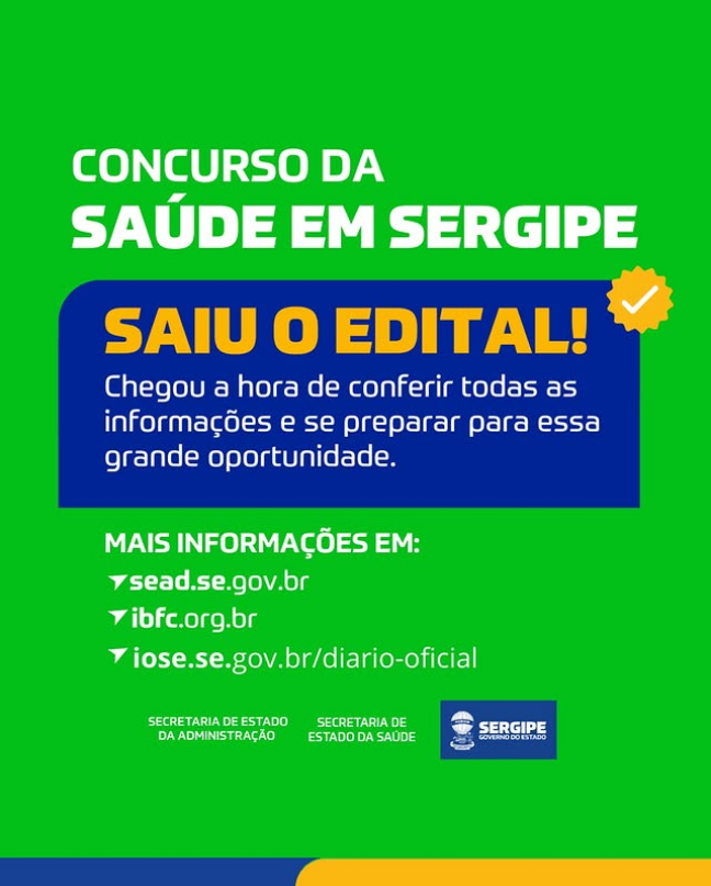 confira as datas do concurso SES SE