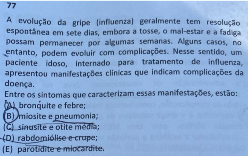 Questão do concurso MPU