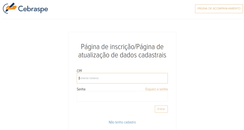 Inscrições Concurso Polícia Federal: Passo 3