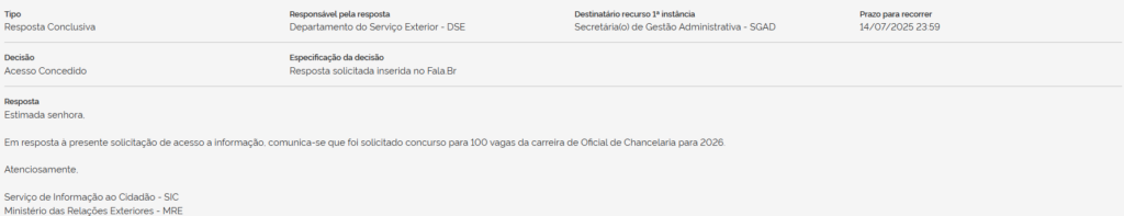 Concurso MRE 2026