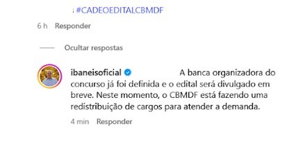 Edital do concurso CBM DF em breve