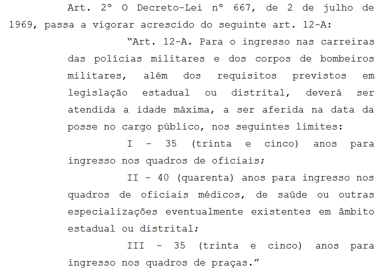 Concursos Policiais: PL busca unificar limite de idade 