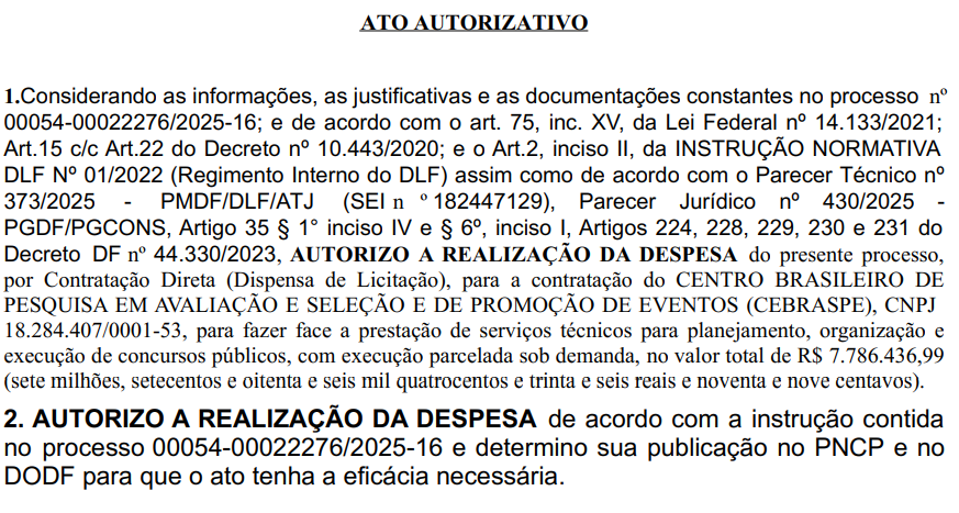 Cebraspe é a banca dos próximos editais do concurso PMDF