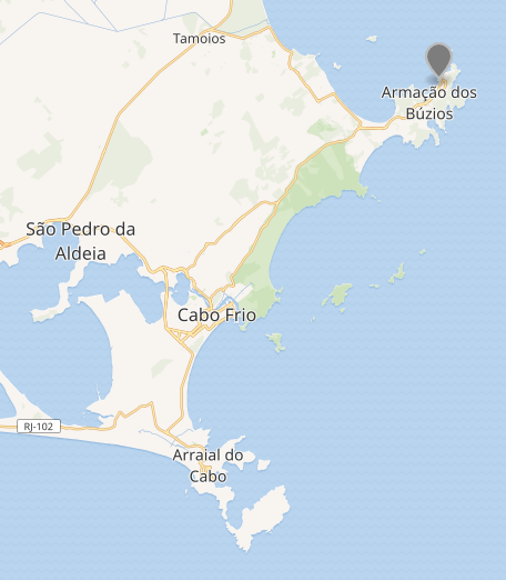 Mapa cidade de búzios