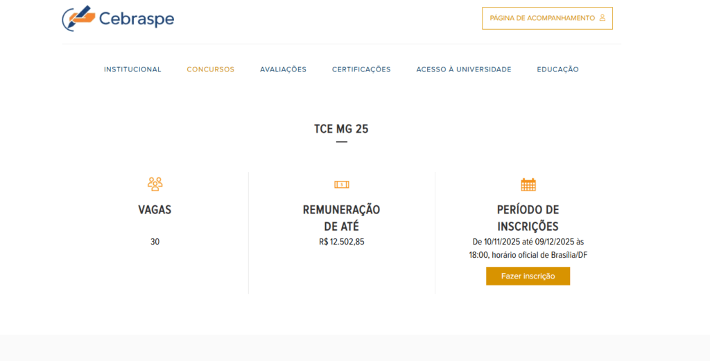 Concurso TCE MG: posso me inscrever em mais de um cargo?