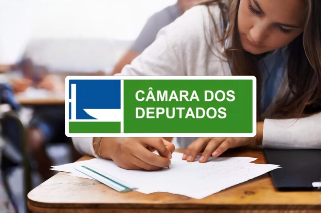 Concurseira realizando anotações sobre como ter sucesso nas questões discursivas do concurso Câmara dos Deputados.