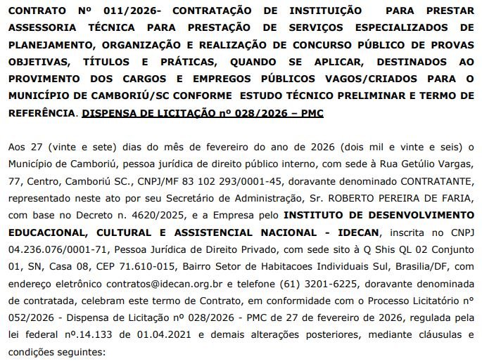Concurso ISS Camboriú: edital iminente com inicial de R$ 6 mil